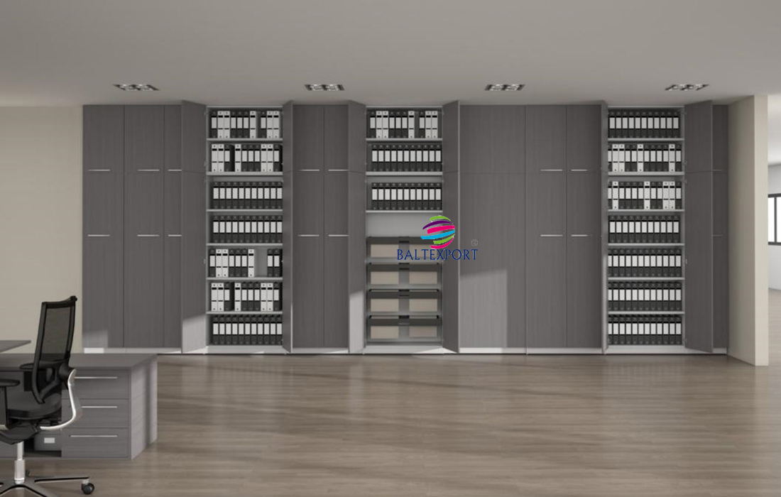 Armário altos melamina com porta bater madeira mobiliário de escritório