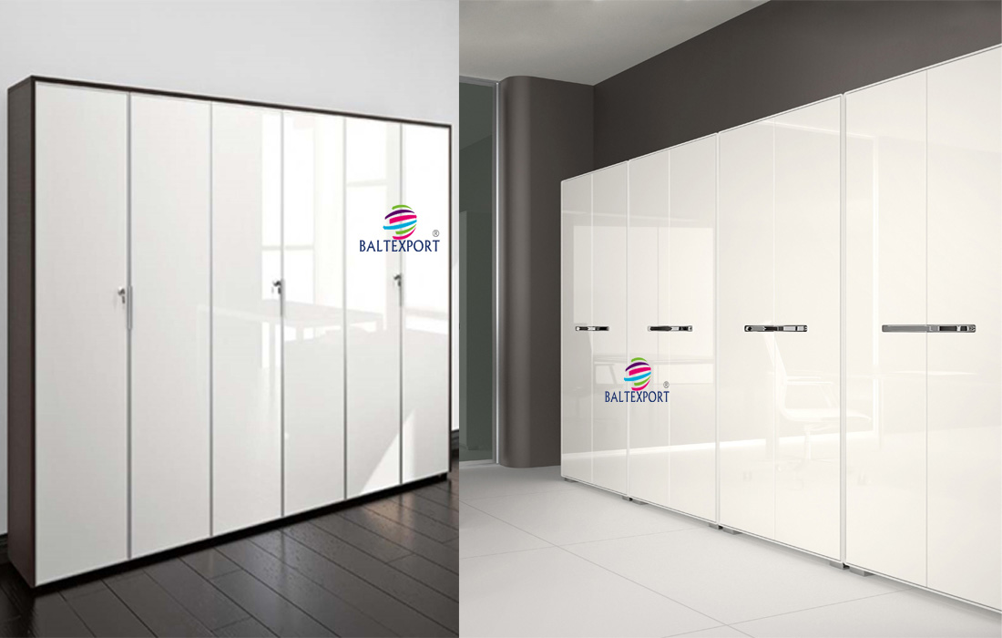 Armário melamina com portas bater lacado mobiliário escritório