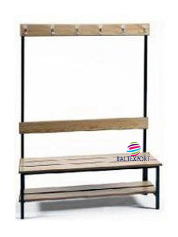 Banco balneario com reguas madeira de pinho 626