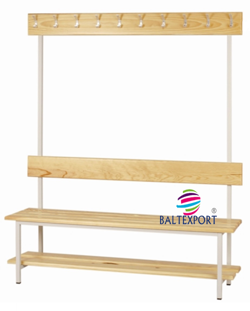 Banco balneário com réguas madeira pinho 626