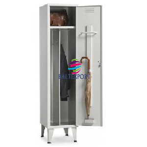 Vestiario Simples Roupa Suja e Limpa Aberto Cinza