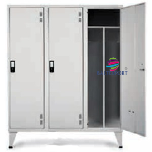 Vestiario Triplo Roupa Sujo e Limpos Fechado NP1116B Cinza