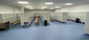 Vestiario triplo limpos e sujos com divisoria vertical metalico cinza 1900x1200x500